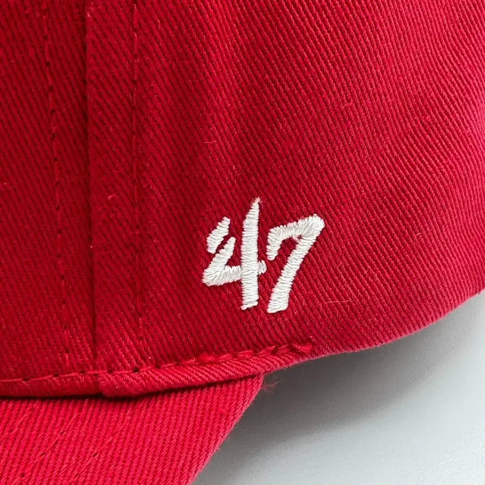 '47 Brand MVP Los Angeles Angels MLB Snapback Hat Cap Solid Red Adjustable